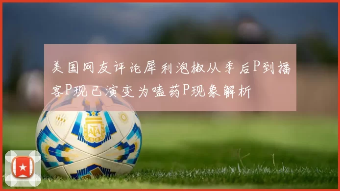 美国网友评论犀利泡椒从季后P到播客P现已演变为嗑药P现象解析